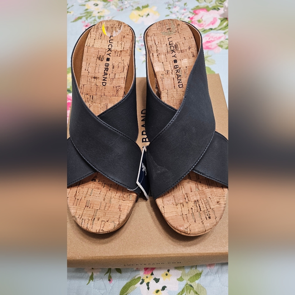 Lucky Brand Wedges with Cross-Strap Design